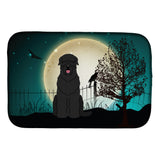 Caroline'S Treasures Halloween Scary Black Russian Terrier Dish Drying Mat, 14 X 21