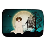Caroline'S Treasures Halloween Scary Moscow Watchdog Dish Drying Mat, 14 X 21