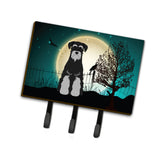 Caroline'S Treasures Halloween Scary Standard Schnauzer Black Grey Leash Or Key Holder Bb2224Th68, Triple, Multicolor