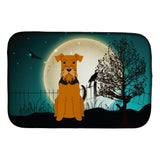 Caroline'S Treasures Halloween Scary Airedale Dish Drying Mat, 14 X 21