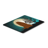 Caroline'S Treasures Halloween Scary Caucasian Shepherd Dog Mouse Pad, Multicolor, 7.75X9.25 (Bb2240Mp)