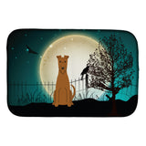 Caroline'S Treasures Halloween Scary Irish Terrier Dish Drying Mat, 14 X 21