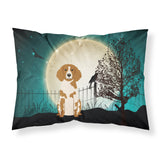 Caroline'S Treasures Halloween Scary Brittany Spaniel Fabric Standard Pillowcase Bb2262Pillowcase, Multicolor