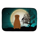 Caroline'S Treasures Halloween Scary Dogue De Bordeaux Dish Drying Mat, 14 X 21
