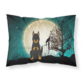 Caroline'S Treasures Halloween Scary Beauce Shepherd Dog Fabric Standard Pillowcase Bb2270Pillowcase, Multicolor