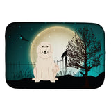Caroline'S Treasures Halloween Scary Pyrenees Dish Drying Mat, 14 X 21