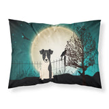 Caroline'S Treasures Halloween Scary Smooth Fox Terrier Fabric Standard Pillowcase Bb2288Pillowcase, Multicolor