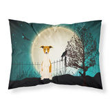 Caroline'S Treasures Halloween Scary Whippet Fabric Standard Pillowcase Bb2289Pillowcase, Multicolor