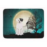 Caroline'S Treasures Halloween Scary White Boxer Cooper Floor Mat, 19 X 27, Multicolor