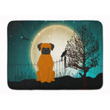 Caroline'S Treasures Halloween Scary Fawn Boxer Floor Mat, 19 X 27, Multicolor