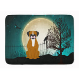Caroline'S Treasures Halloween Scary Flashy Fawn Boxer Floor Mat, 19 X 27, Multicolor