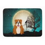 Caroline'S Treasures Halloween English Bulldog Red White Floor Mat, 19 X 27, Multicolor