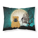 Caroline'S Treasures Halloween Scary English Bulldog Red Fabric Standard Pillowcase Bb2312Pillowcase