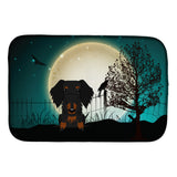 Caroline'S Treasures Halloween Scary Wire Haired Dachshund Dish Drying Mat, 14 X 21