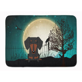 Caroline'S Treasures Halloween Scary Dachshund Black Tan Floor Mat, 19 X 27, Multicolor