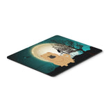 Caroline'S Treasures Halloween Scary Chow Chow Cream Mouse Pad, Multicolor, 7.75X9.25 (Bb2334Mp)