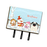 Caroline'S Treasures Merry Christmas Carolers Pug Cream Leash Or Key Holder Bb2335Th68, Triple, Multicolor