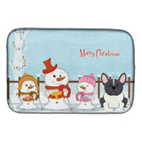 Caroline'S Treasures French Bulldog Dish Drying Mat, 14 X 21, Christmas Carolers