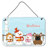 Caroline'S Treasures Christmas Carolers Merry French Bulldog Brown Wall Or Door Hanging Prints Bb2344Ds812, 8 X 12