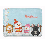 Caroline'S Treasures Merry Christmas French Bulldog Black Floor Mat, 19 X 27, Multicolor