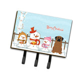 Caroline'S Treasures Christmas Carolers Merry Mastiff Brindle Leash Or Key Holder Bb2346Th68, Triple