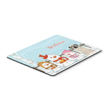 Caroline'S Treasures Merry Christmas Mastiff Brindle White Mouse Pad, Multicolor, 7.75X9.25 (Bb2347Mp)