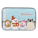 Caroline'S Treasures Bb2348Ddm Dish Drying Mat, 14 X 21, Christmas Carolers
