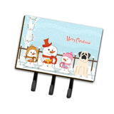 Caroline'S Treasures Christmas Carolers Merry Mastiff White Leash Or Key Holder Bb2348Th68, Triple
