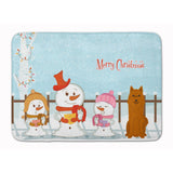 Caroline'S Treasures Merry Christmas Karelian Bear Dog Floor Mat, 19 X 27, Multicolor