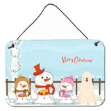 Caroline'S Treasures Christmas Carolers Merry South Russian Sheepdog Wall Or Door Hanging Prints Bb2355Ds812, 8 X 12