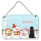 Caroline'S Treasures Christmas Carolers Merry Black Russian Terrier Wall Or Door Hanging Prints Bb2357Ds812, 8 X 12
