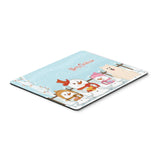 Caroline'S Treasures Merry Christmas Carolers Samoyed Mouse Pad, Multicolor, 7.75X9.25 (Bb2361Mp)