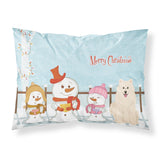 Caroline'S Treasures Christmas Carolers Merry Samoyed Fabric Standard Pillowcase Bb2361Pillowcase