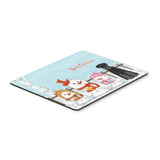Caroline'S Treasures Merry Christmas Standard Schnauzer Black Mouse Pad, Multicolor, 7.75X9.25 (Bb2363Mp)