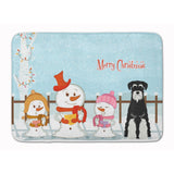 Caroline'S Treasures Christmas Standard Schnauzer Floor Mat, 19 X 27, Multicolor