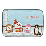 Caroline'S Treasures Merry Christmas Carolers Bernese Mountain Dog Dish Drying Mat, 14 X 21
