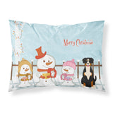 Caroline'S Treasures Christmas Carolers Merry Entlebucher Fabric Standard Pillowcase Bb2369Pillowcase
