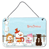 Caroline'S Treasures Christmas Carolers Merry Staffordshire Bull Terrier Chocolate Wall Or Door Hanging Prints Bb2379Ds812, 8,
