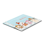 Caroline'S Treasures Merry Christmas Central Asian Shepherd Dog Mouse Pad, Multicolor, 7.75X9.25 (Bb2380Mp)