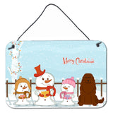 Caroline'S Treasures Christmas Carolers Merry Caucasian Shepherd Dog Wall Or Door Hanging Prints Bb2381Ds812, 8 X 12