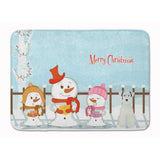 Caroline'S Treasures Christmas Miniature Schanuzer White Floor Mat, 19 X 27, Multicolor