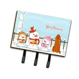 Caroline'S Treasures Christmas Carolers Merry Irish Setter Leash Or Key Holder Bb2395Th68, Triple