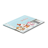 Caroline'S Treasures Merry Christmas Carolers Poodle Silver Mouse Pad, Multicolor, 7.75X9.25 (Bb2399Mp)