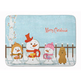 Caroline'S Treasures Merry Christmas Carolers Poodle Tan Floor Mat, 19 X 27, Multicolor