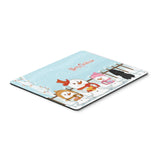 Caroline'S Treasures Merry Christmas Carolers Poodle Black Mouse Pad, Multicolor, 7.75X9.25 (Bb2402Mp)