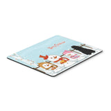 Caroline'S Treasures Merry Christmas Bouvier Des Flandres Mouse Pad, Multicolor, 7.75X9.25 (Bb2405Mp)
