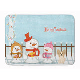 Caroline'S Treasures Merry Christmas Papillon Sable White Floor Mat, 19 X 27, Multicolor