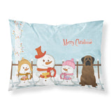 Caroline'S Treasures Christmas Carolers Merry Bullmastiff Fabric Standard Pillowcase Bb2415Pillowcase