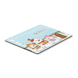 Caroline'S Treasures Merry Christmas Carolers Shih Tzu Chocolate Mouse Pad, Multicolor, 7.75X9.25 (Bb2417Mp)