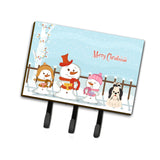 Caroline'S Treasures Merry Christmas Carolers Shih Tzu Black White Leash Or Key Holder Bb2419Th68, Triple, Multicolor